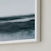 "Restless" - Art Print in Dark Teal by Irene Suchocki - Frame Close-up