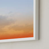 "Brooklyn Sky" - Art Print in Tangerine by Nature Inspired - Frame Close-up
