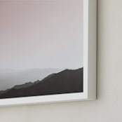 "Life on Mars" - Art Print in Mars Pink by Matthew Sampson - Frame Close-up