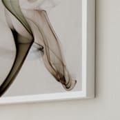 "Decline" - Art Print in Latte by Anne Ciotola - Frame Close-up