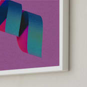 "Twirl" - Art Print in Purple Twirl by Andrew McClintock - Frame Close-up