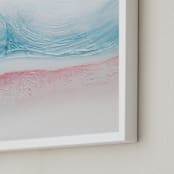 "Coast" - Art Print in Baby Blue by Lucrecia Caporale - Frame Close-up