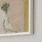 "Morning Light" - Art Print in neutral glow by Debra Pruskowski - Frame Close-up