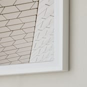 "Contorno I" - Art Print in tile by Heather Deffense - Frame Close-up