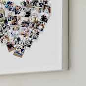 "Heart Snapshot Mix®" - Foil Framed Photo in Gold by Minted - Frame Close-up