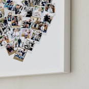 "Heart Snapshot Mix®" - Foil Framed Photo in Gold by Minted - Frame Close-up