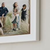 "Rustic Edges" - Foil Framed Photo in Gold by cambria - Frame Close-up