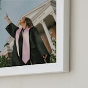"The Big Picture: Graduation Framed Photo" - Framed Photo in White by Minted - Frame Close-up