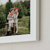 "The Big Picture: Holiday Framed Photo" - Framed Photo in White by Minted - Frame Close-up