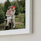 "The Big Picture: Holiday Framed Photo" - Framed Photo in White by Minted - Frame Close-up