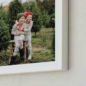 "The Big Picture: Holiday Framed Photo" - Framed Photo in White by Minted - Frame Close-up