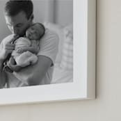 "The Big Picture: Father's Day Framed Photo" - Framed Photo in White by Minted - Frame Close-up