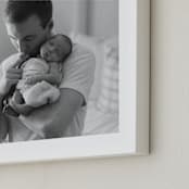 "The Big Picture: Father's Day Framed Photo" - Framed Photo in White by Minted - Frame Close-up