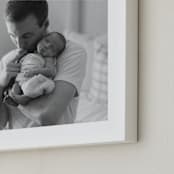 "The Big Picture: Father's Day Framed Photo" - Framed Photo in White by Minted - Frame Close-up