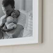 "The Big Picture: Father's Day Framed Photo" - Framed Photo in White by Minted - Frame Close-up