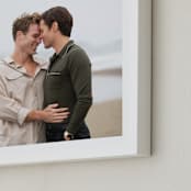 "The Big Picture: Valentine's Framed Photo" - Framed Photo in White by Minted - Frame Close-up
