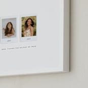 "Two Photo: Square Framed Photo" - Framed Photo in White by Olivia Kanaley Inman - Frame Close-up