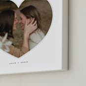 "In A Heart: Framed Photo " - Framed Photo in White by Minted - Frame Close-up