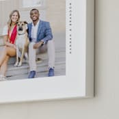 "Contemporary Typo: Square Framed Photo" - Framed Photo in Ink by Lucrecia Caporale - Frame Close-up