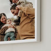 "The Big Picture: Father's Day Framed Photo" - Framed Photo in White by Minted - Frame Close-up