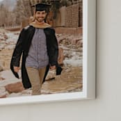 "The Big Picture: Graduation Framed Photo" - Framed Photo in White by Minted - Frame Close-up
