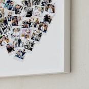 "Heart Snapshot Mix® Photo Art" - Framed Photo in White by Minted - Frame Close-up