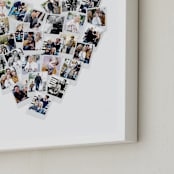 "Heart Snapshot Mix® Photo Art" - Framed Photo in White by Minted - Frame Close-up
