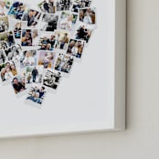 "Heart Snapshot Mix® Photo Art" - Framed Photo in White by Minted - Frame Close-up
