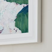 "Minnesota in Paint" - Art Print in Minnesota Green by Denise Wong - Frame Close-up