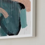 "rock in style" - Art Print in musty emerald by Lauren Packard - Frame Close-up