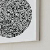 "Rice" - Art Print in Black by Bryn Wears-Fitipaldi - Frame Close-up