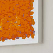"Miami Still Life" - Art Print in Tropical Orange by Alain Castoriano - Frame Close-up