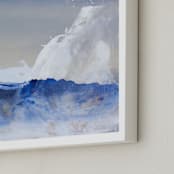 "Neptune" - Art Print in Natural Blue by Julia Contacessi - Frame Close-up