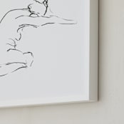 "Model9" - Art Print in White by Miranda Mol - Frame Close-up