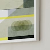 "Concrete blocks" - Art Print in Concrete Grey by Lucrecia Caporale - Frame Close-up