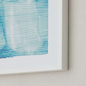 "Currents" - Art Print in azur  by Kerry Doyle - Frame Close-up