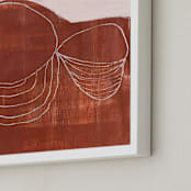 "rusted dream" - Art Print in rusted red by tina johnson - Frame Close-up