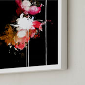 "Room to grow" - Art Print in Fuschia by Vasco - Frame Close-up