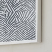 "Abstract Geode 3" - Art Print in Ash by Kerry Doyle - Frame Close-up