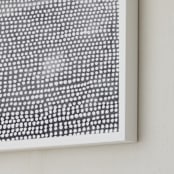 "Dance" - Art Print in Smoke by Kerry Doyle - Frame Close-up