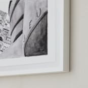 "Guggenheim Museum New York" - Art Print in purple grey by Viktoria Eperjesi - Frame Close-up