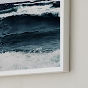 "Beautiful Unrest" - Art Print in Deep Blue by ALICIA BOCK - Frame Close-up