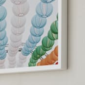 "Paper Lanterns" - Art Print in Evening light by Catherine Culvenor - Frame Close-up
