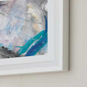 "Nostalgic Energy" - Art Print in Aqua by The Carillos - Frame Close-up