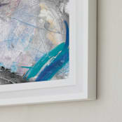 "Nostalgic Energy" - Art Print in Aqua by The Carillos - Frame Close-up