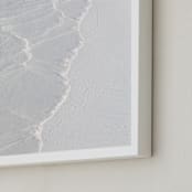 "White Water " - Art Print in White ocean waves by Lisa Sundin - Frame Close-up