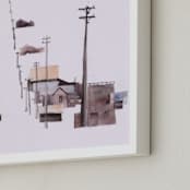 "Bodie Ghosttown" - Art Print in Bear Brown by Viktoria Eperjesi - Frame Close-up
