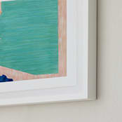 "Arizona in Paint" - Art Print in Arizona Turquoise by Denise Wong - Frame Close-up