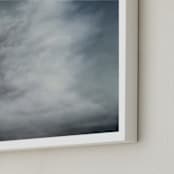 "Moment of Pause" - Art Print in neutral greys by Kelly Money - Frame Close-up