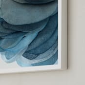 "Sky Pebbles 5" - Art Print in Sea blue by Jenny Phillips - Frame Close-up